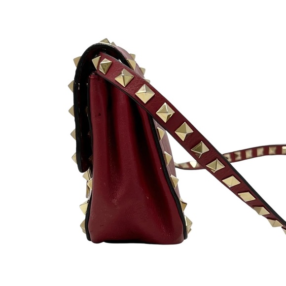 Valentino Red Mini Rockstud Bag - Picture 4 of 10